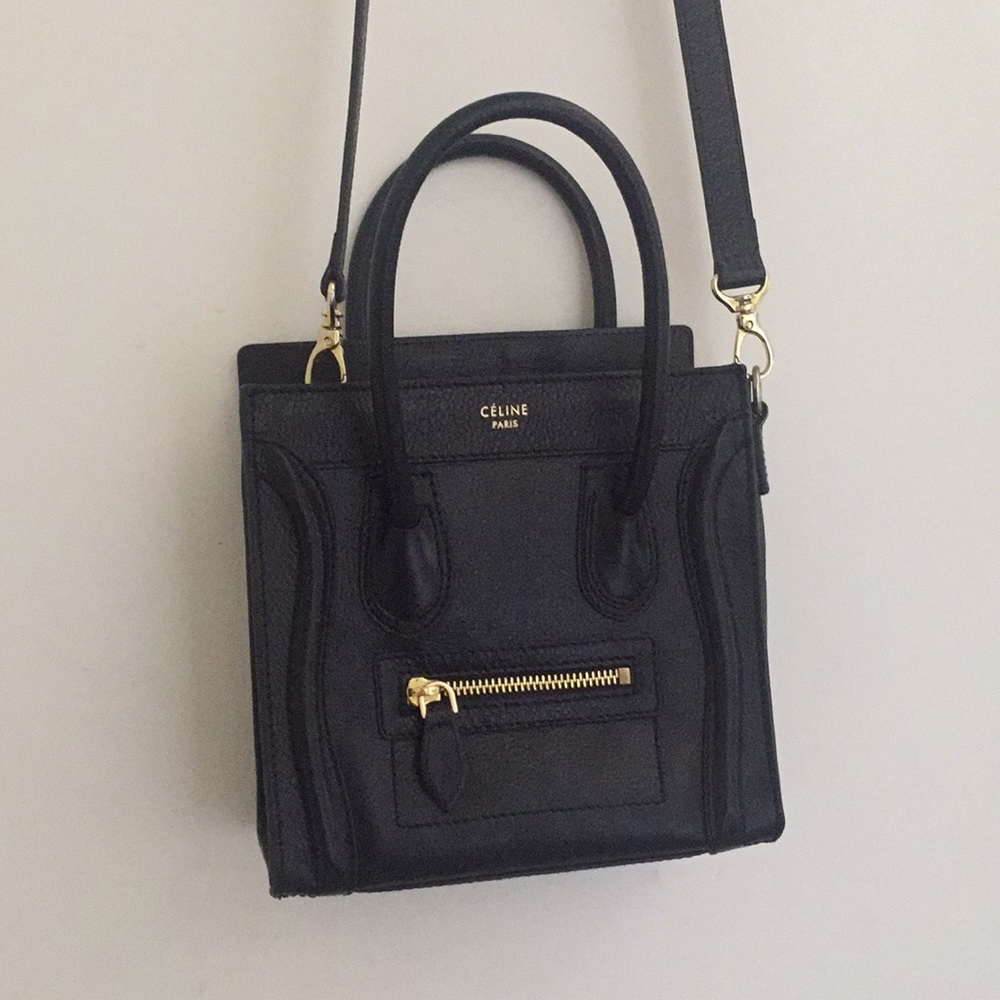 Black Nano Celine Phantom Crossbody
